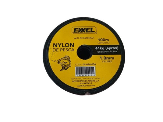 Nylon de pesca 1.0mm x 100m Exxel 90lb ref 09-024-036