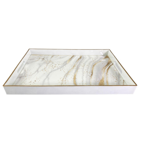 Bandeja decorativa 40x26x4cm shades of sand ref 420-475228