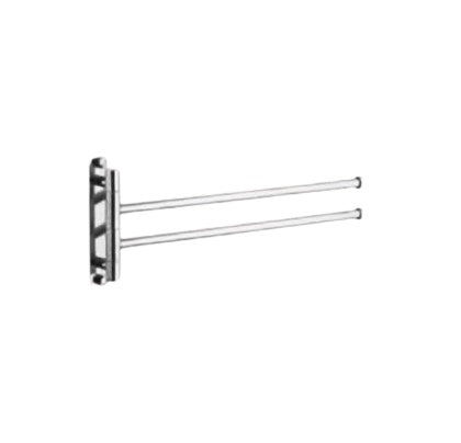 Perchero doble acero inox MA para baño ref cld-5020