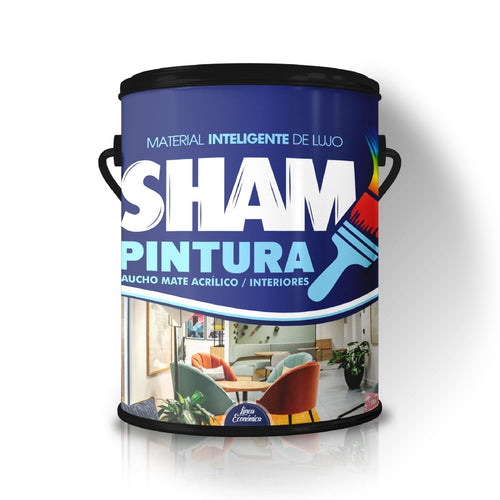 Pintura interior Sham clase c color blanco galón ref sham001