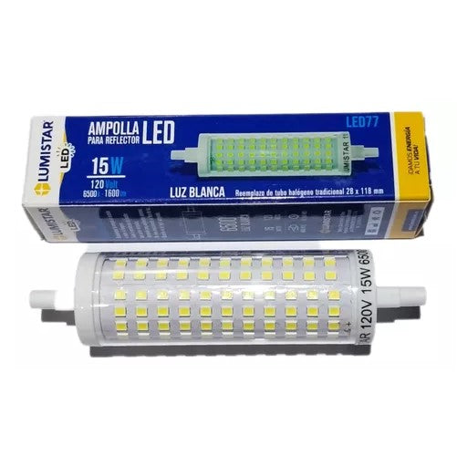 Ampolla led para reflector Lumistar 28x118mm 15w ref led77