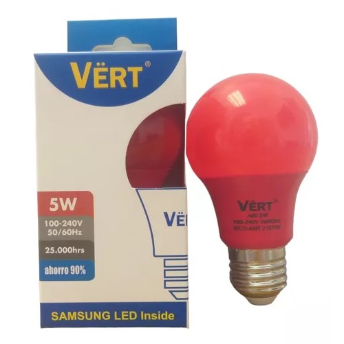 Bombillo Samsung led multivoltaje luz roja Vert ref bcs-a5r