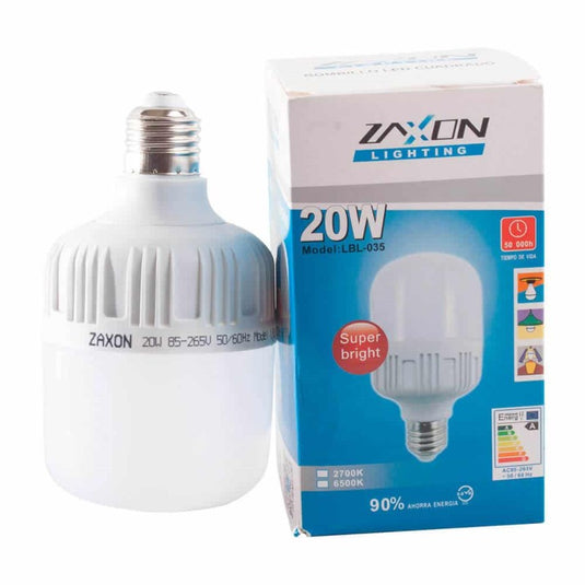 Bombillo led cuadrado 20w e27 Zaxon ref lbl-035/xsd-4