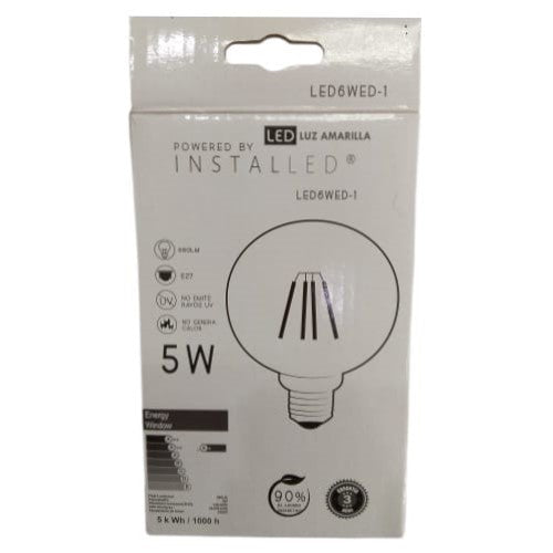 Bombillo led luz amarilla 5w Installed 06-017-067 ref led6wed-1