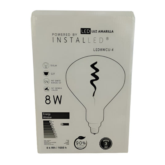 Bombillo led luz amarilla Installed 720lm e27 8w ref led8wcu-4