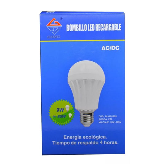 Bombillo led recargable 9w ref blg-r99