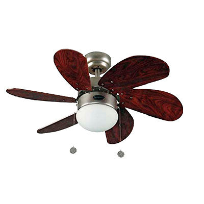 Ventilador de techo y Lámpara Qilu ref 5257-30” madera ref 5258-30 inch