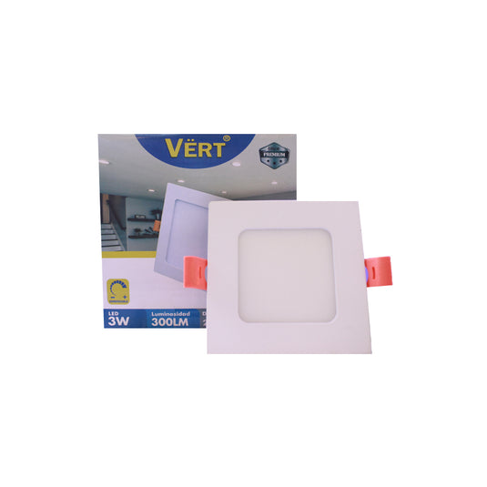 Panel led cuadrado empotrar 3w 6500k Vert ref pce-36