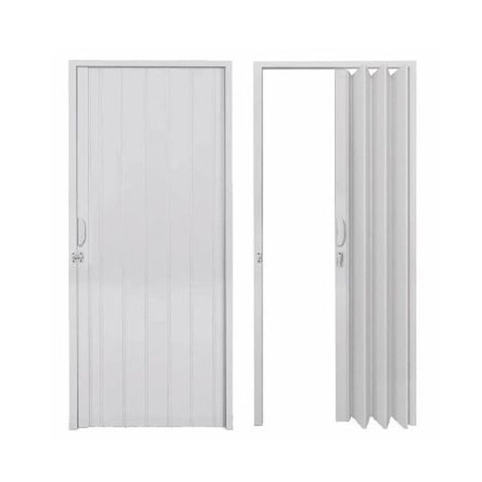 Puerta plegable pvc blanca cenizo 105x203cm ref p0343-dz0006/105x203-w