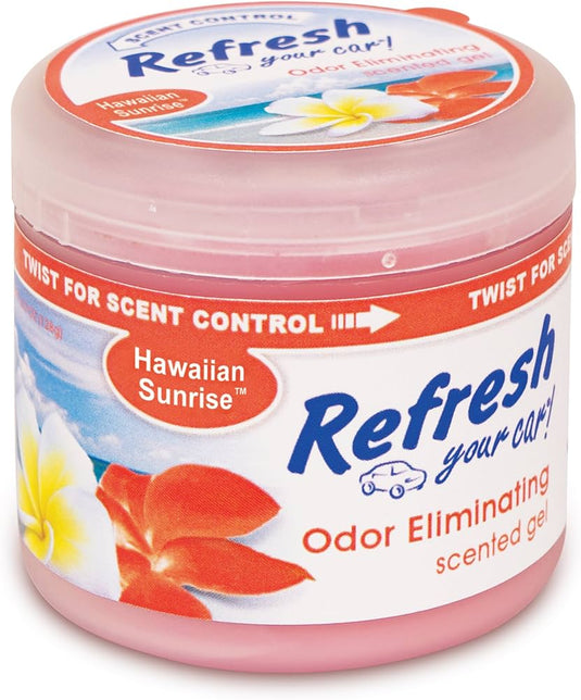 Ambientador para auto Refresh gel 4.5oz aroma hawaiin sunrise ref e301459500