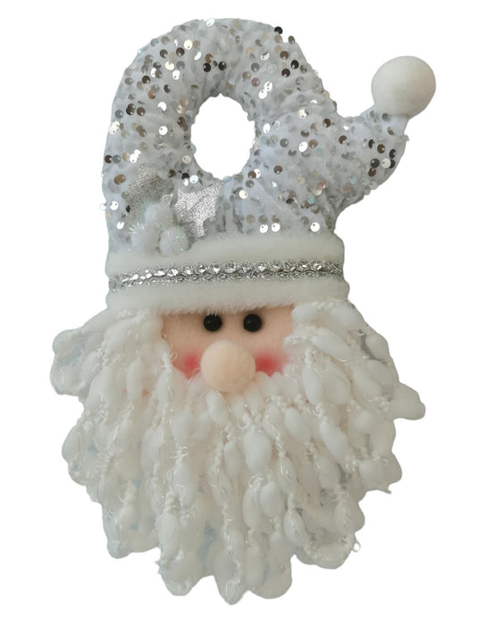 Adorno colgante navideño Santa 16x10x29cm poliéster