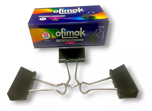 Caja de ganchos doble clip 51mm Ofimak 2