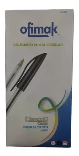 Caja de 31 bolígrafo diamond Classic Ofimak negro ref ok117