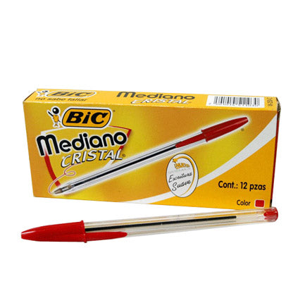 Bolígrafo Bic mediano rojo Mays