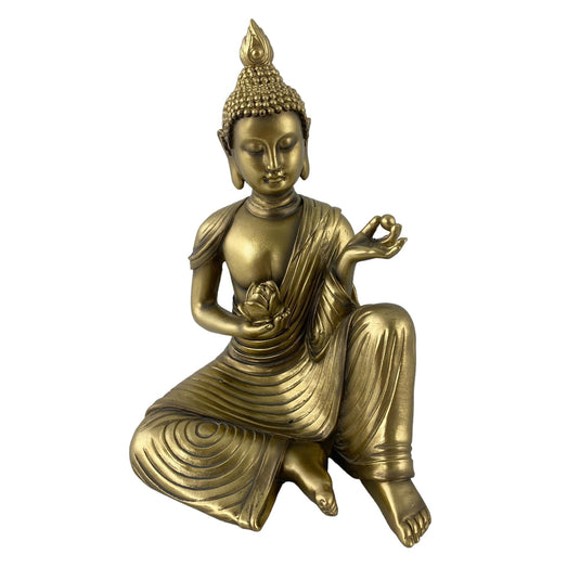 Buda decorativo 11x10.8x16cm moonlight gold ref 437-4910560