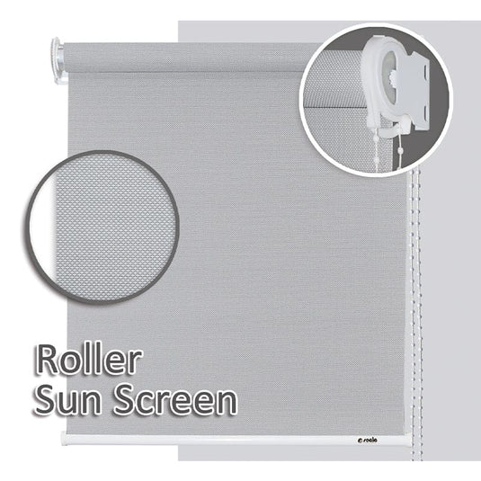 Roller sun screen 5% solana blinds 99x183cm Scala gris ref 21080411