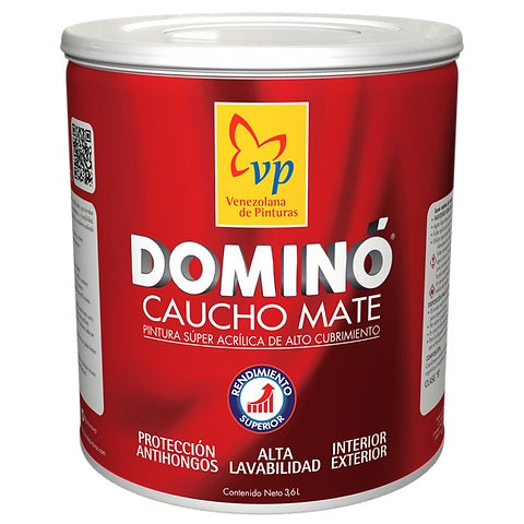 Pintura caucho mate Dominó Vp color melón suave galón ref 50000152