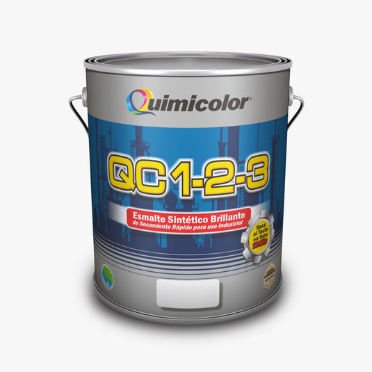 Pintura esmalte sintético Quimicolor negro 1/4 galón ref esr020-14