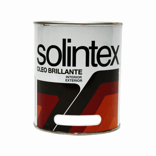 Pintura Oleo brillante Solintex color blanco 1/4 galón ref 0505-02