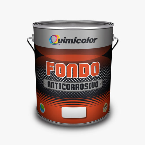 Fondo anticorrosivo Quimicolor color negro galón ref foh020-01