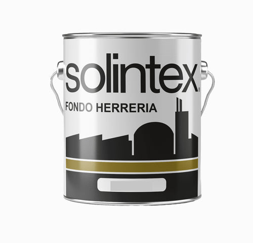 Fondo herrería Solintex color gris 1/4 galón ref 0715-02