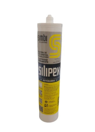 Sellador de silicona uso profesional Silipex neutral translúcido 290cc ref 1020103024