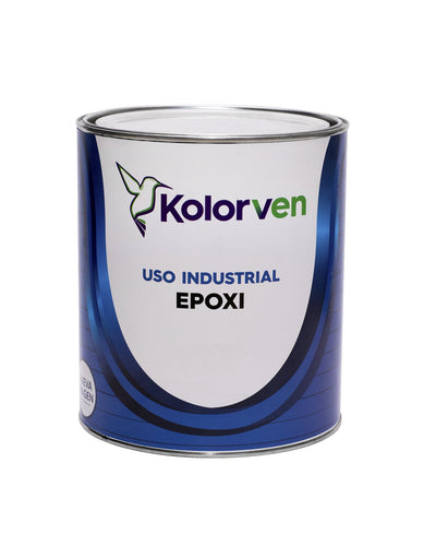 Pintura Epoxi Kolorven color verde raal 6002 galón incluye 1/4 catalizador comp b