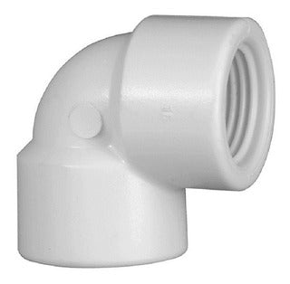 Codo 90° 1 ½” pvc roscable ref crb-112