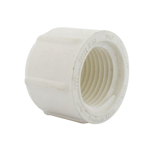 Tapón macho 1" pvc agua blanca tigre