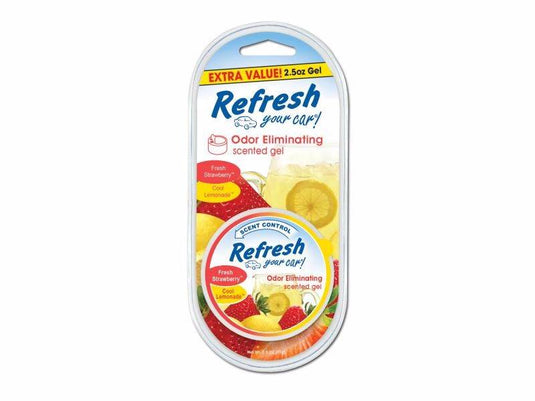 Ambientador para auto Refresh gel 2.5oz aroma strawberry lemonade ref 9924