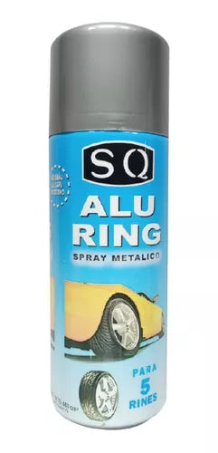 Spray metálico Alu Ring SQ 440cc para 5 rines