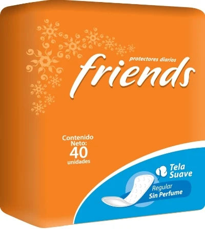 Protectores diarios Friends regular sin perfume 40uds ref 50000373