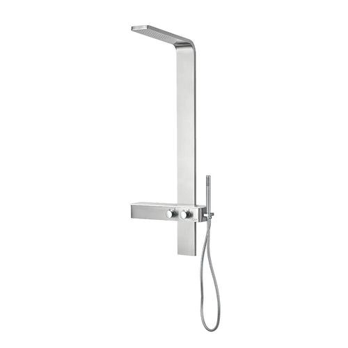 Torre de ducha con mixer y ducha de mano supreme satin QM+ ref 14.800.1019 s